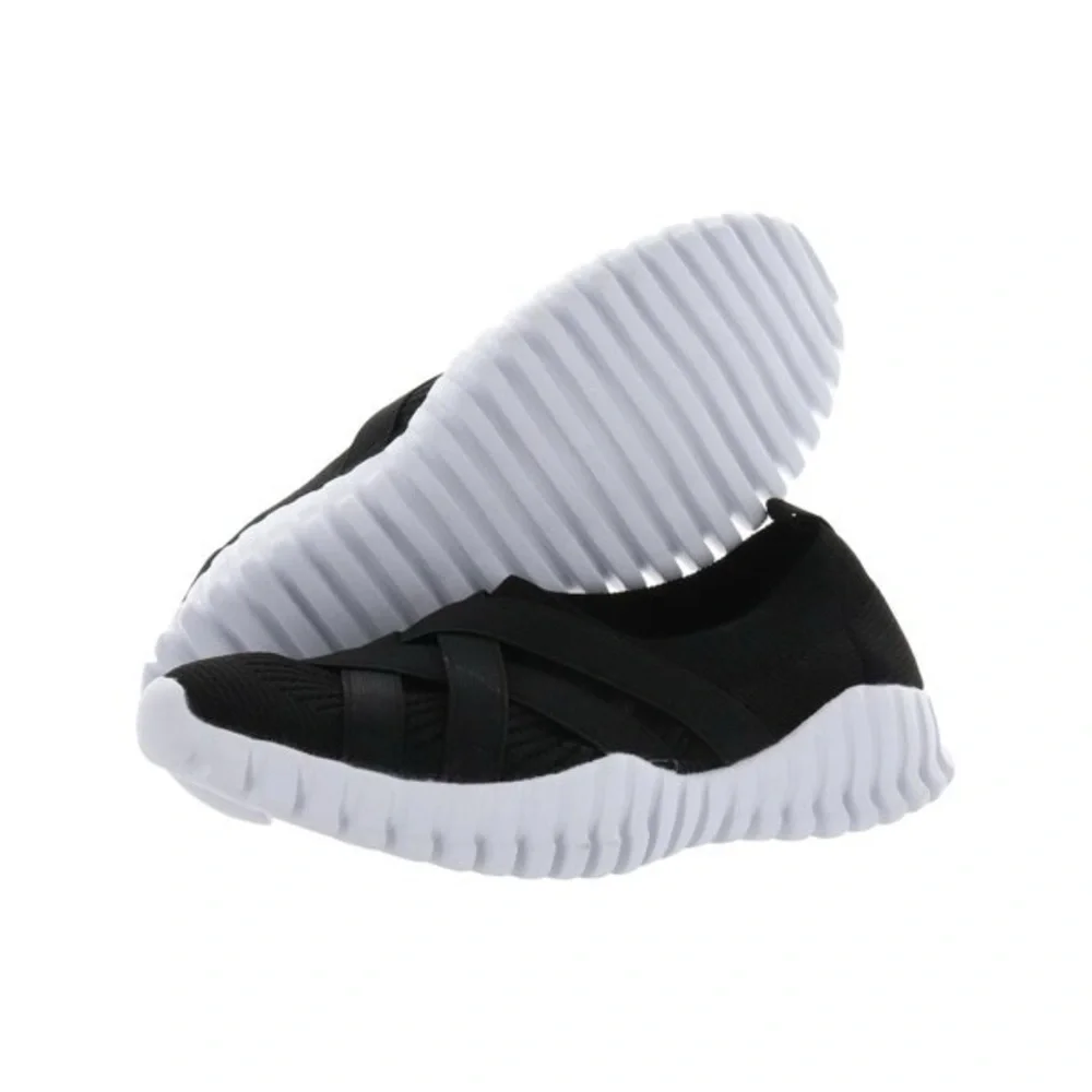 Bernie Mev Womens Dawa Slip On Almond Toe Slip-On Sneakers Black EU 39/ US 8M